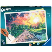 RAVENSBURGER - CREART - PAINT BY NUMBERS - MAGICAL LIGHT 12X16