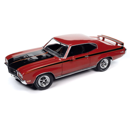 AutoWorld 1972 Buick GSX Fire Red with Black Stripes