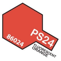 PS-24 Spray Polycarbonate Fluorescent Orange 3oz