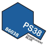 PS-38 Spray Polycarbonate Transparent Blue 3oz