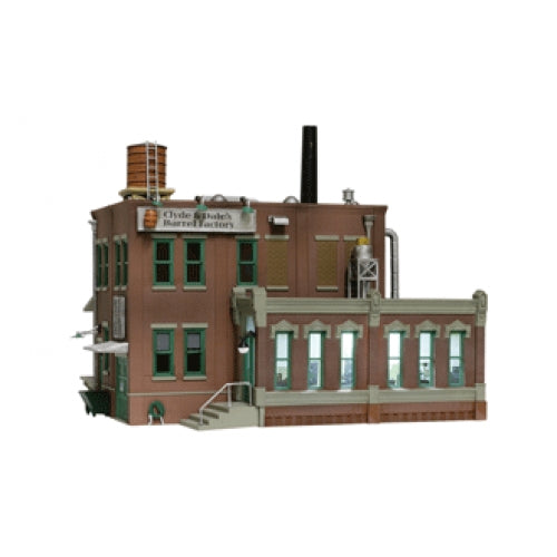 WOODLAND SCENICS Clyde & Dale's Barrel Factory - N Scale
