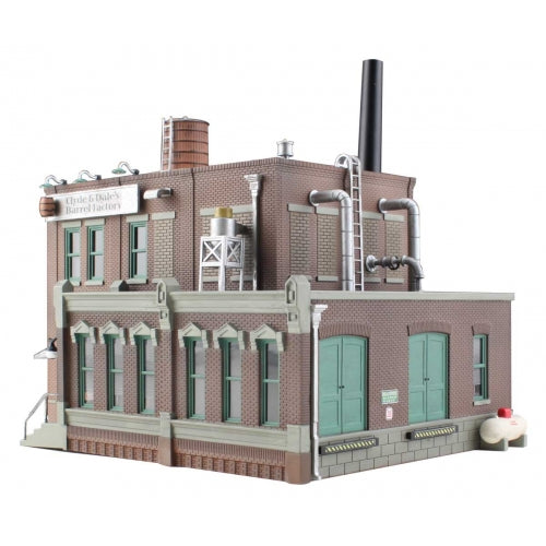 WOODLAND SCENICS Clyde & Dale's Barrel Factory - N Scale