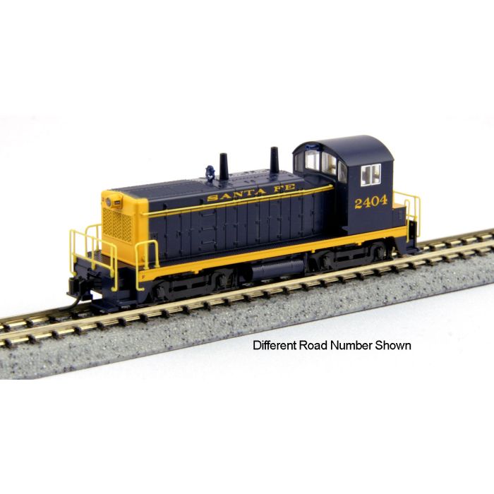 Kato 176-4375, N Scale EMD NW2 Switcher, Standard DC, Santa Fe ATSF #2412