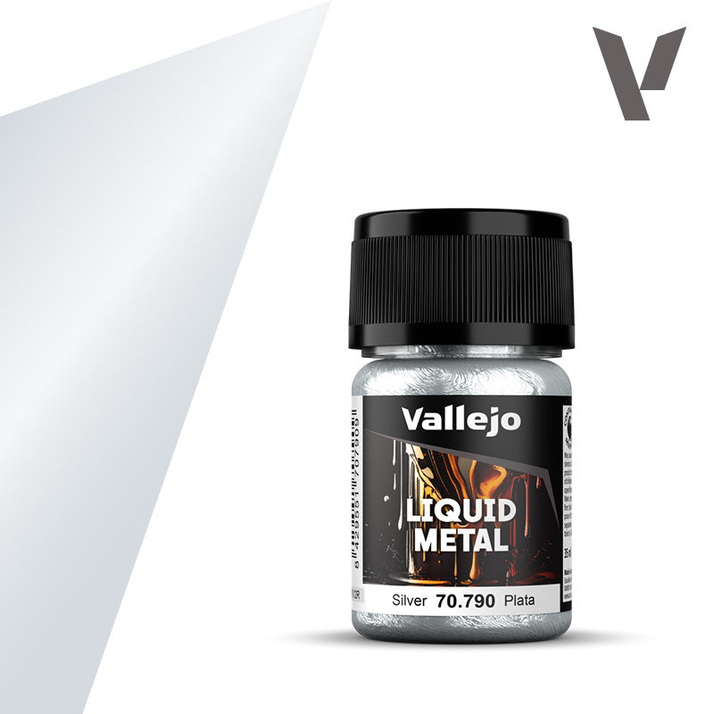 Vallejo Liquid Metal: Silver Alcohol Base 35ml
