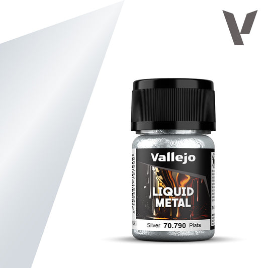 Vallejo Liquid Metal: Silver Alcohol Base 35ml