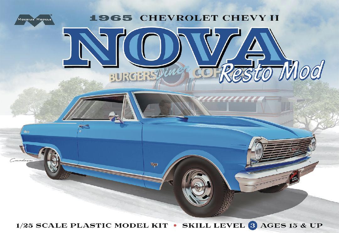 Moebius 1/25 1965 Chevy II Nova Resto Mod