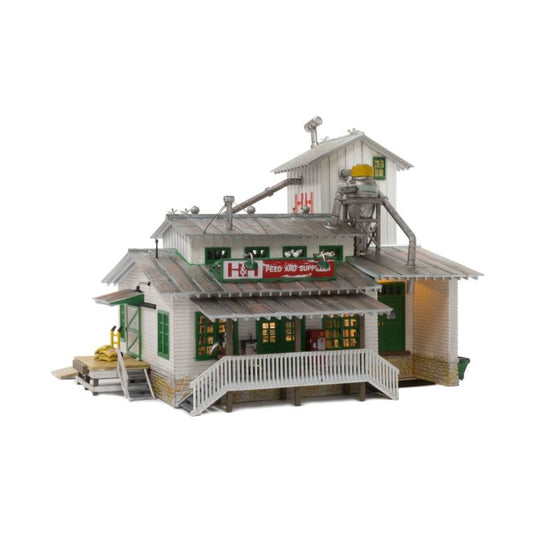 WOODLAND SCENICS N H&H Feed Mill (2PCs)