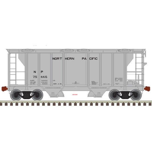 Atlas 50002122 N PS-2 2-Bay Covered Hopper-Rutland #504