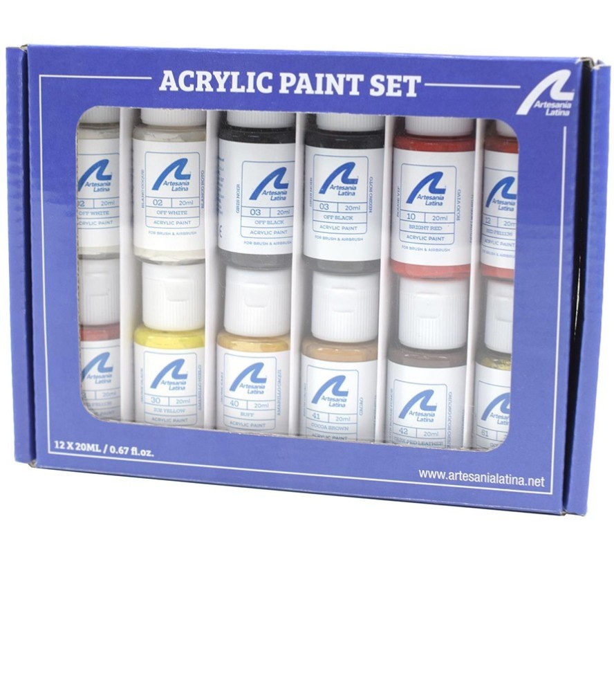 Artesania Latina Paints Set for Ship Model: Vessel in Line Santísima Trinidad