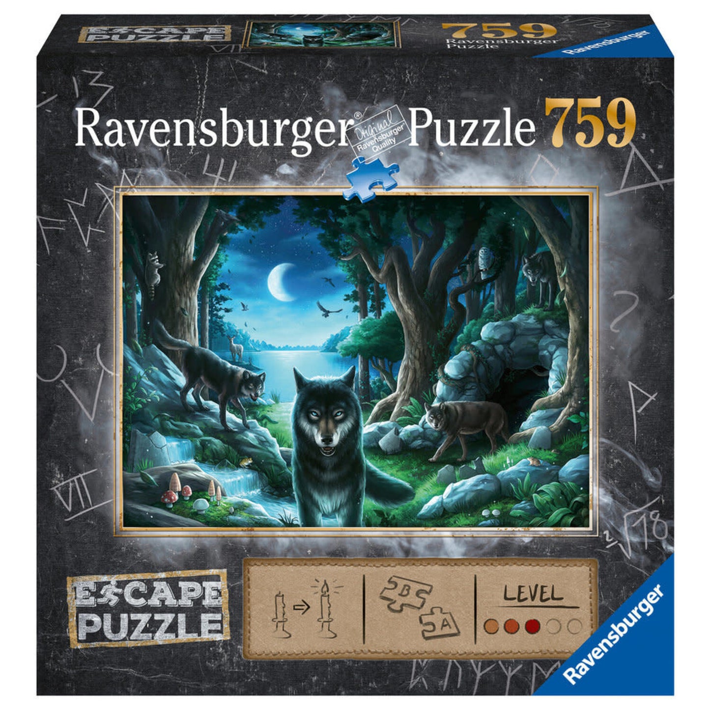 RAVENSBURGER 759PC - ESCAPE SERIES: THE CURSE OF THE WOLVES