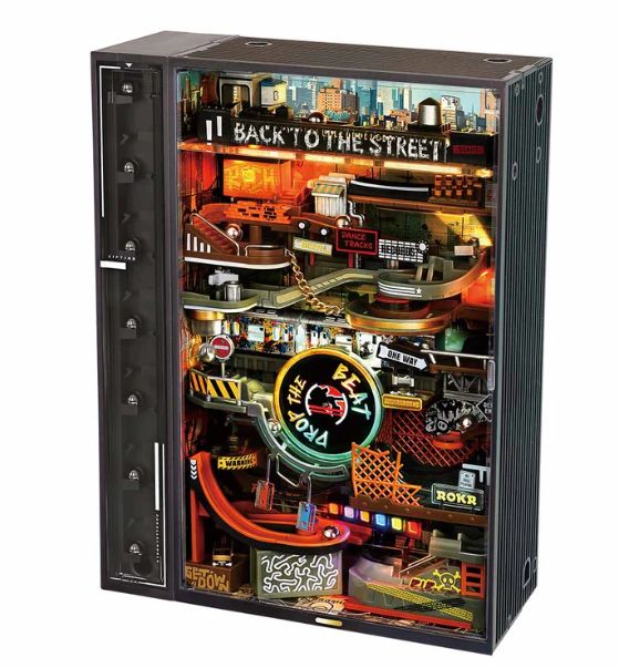 ROKR Hip-Hop Street Marble Run Mechanical 3D Puzzle