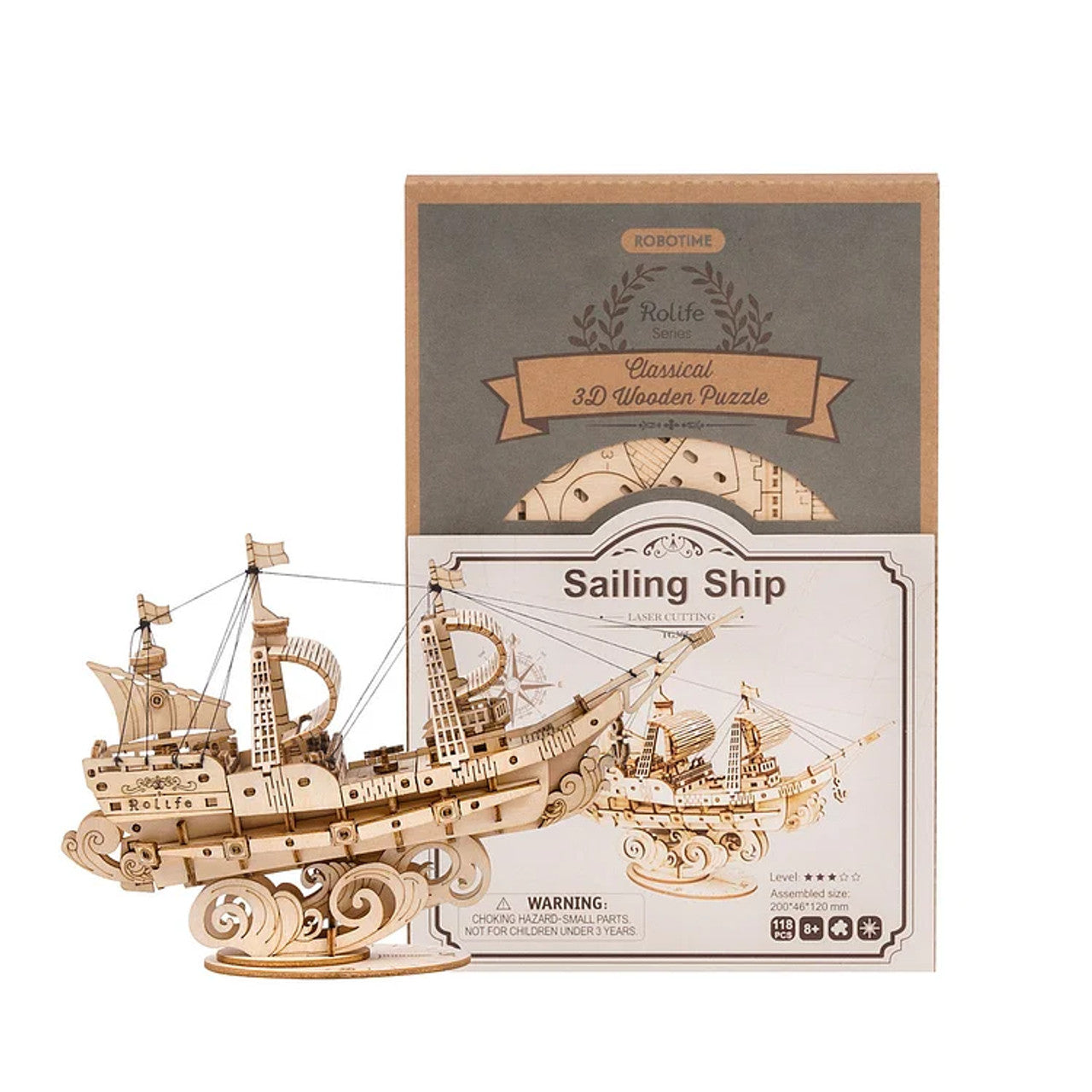 Rolife Sailling Ship Model 3D Wooden Puzzle