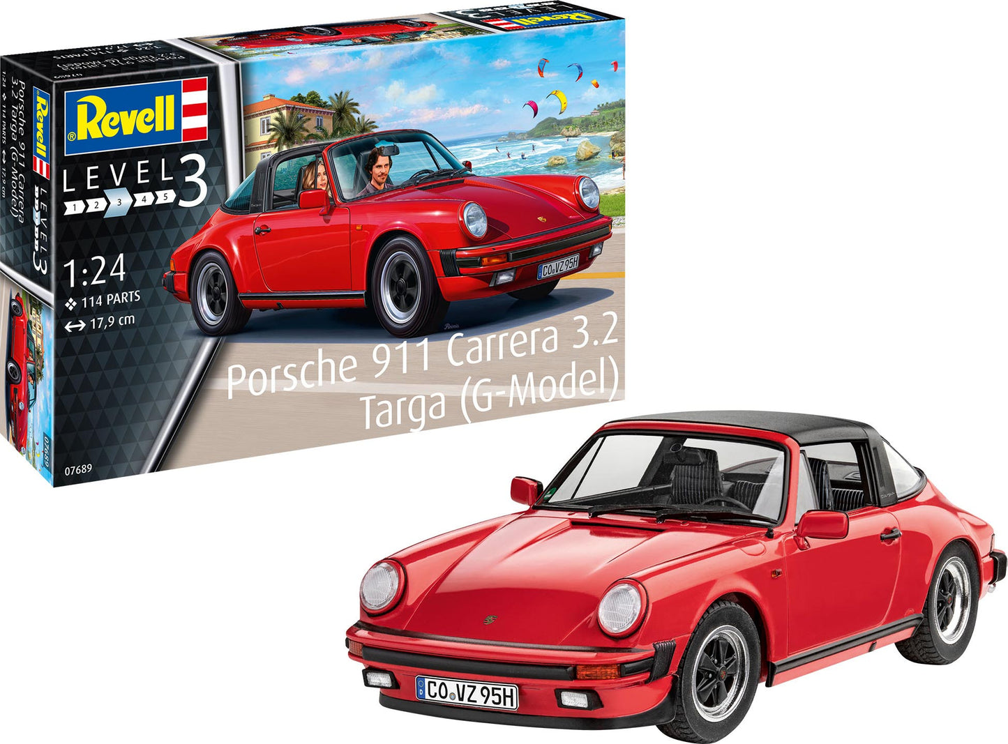 Revell 07689 1/24 Porsche 911 G Model Targa