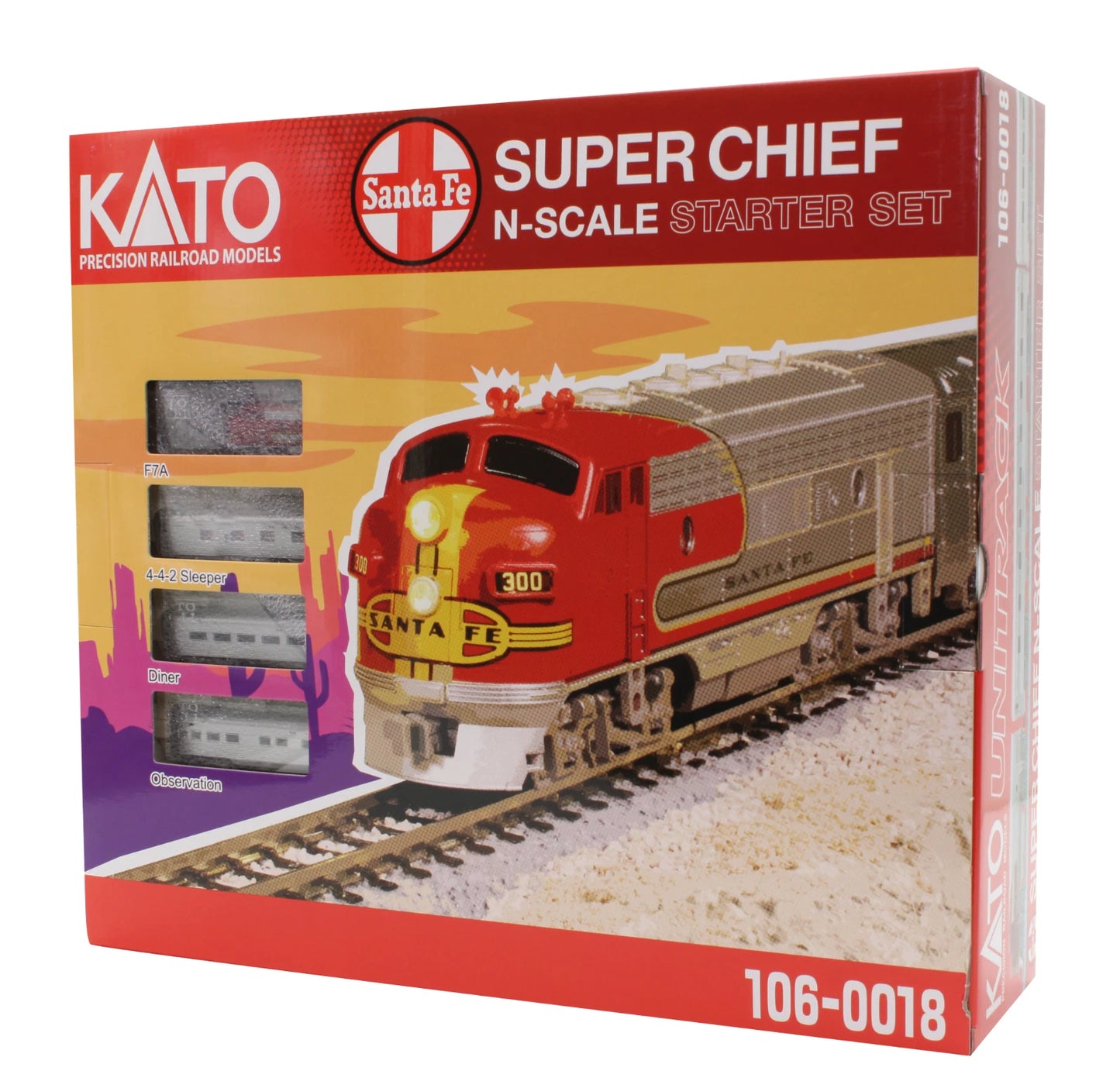 Kato  106-0018 N Santa Fe Super Chief Passenger Train Starter Set