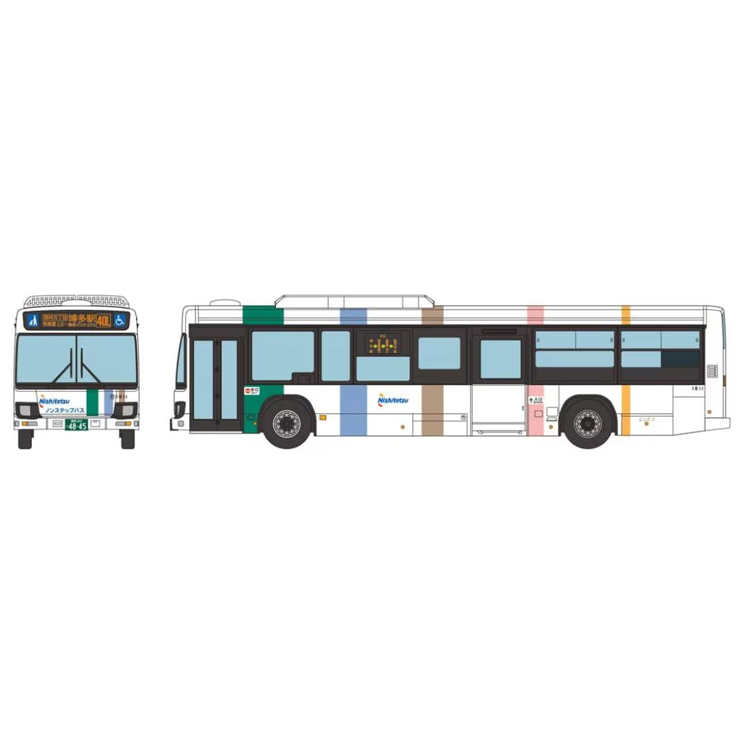 Tomytec The Moving Bus System Basic Set A5 Isuzu Erga Nishi-Nippon Railroad (N scale)
