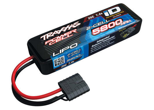 Traxxas 2843X 5800mAh 2S 7.4V 25C LiPo iD Connector Soft Case