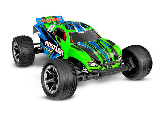 TRA37254-8GREEN - Traxxas 1/10 Rustler ExtremeHD 2wd RTR