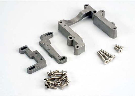 Traxxas 4460 Engine mount, 2 piece, aluminum (Nitro Rustler/Sport)