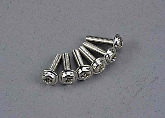 Traxxas 3186 WHM SCREWS 3X12 N HAWK(6)