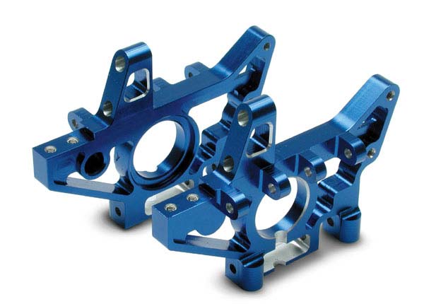 Traxxas 4929X Aluminum Bulkheads Blue T-Maxx