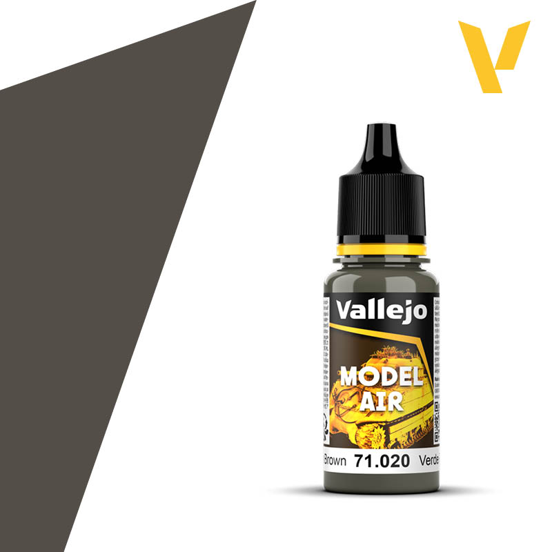 Vallejo Model Air Color 17ml Green Brown