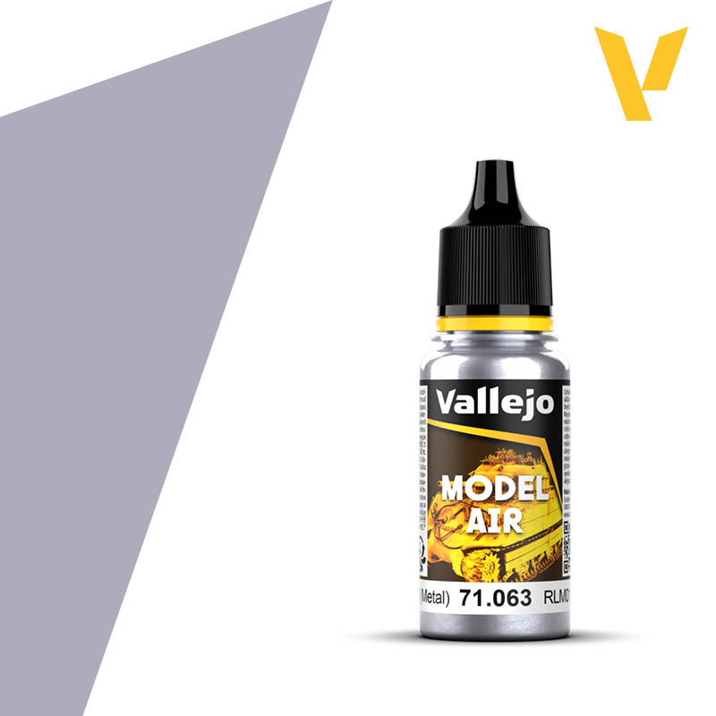Vallejo Model Air Color 17ml Silver RLM01 (Metallic)