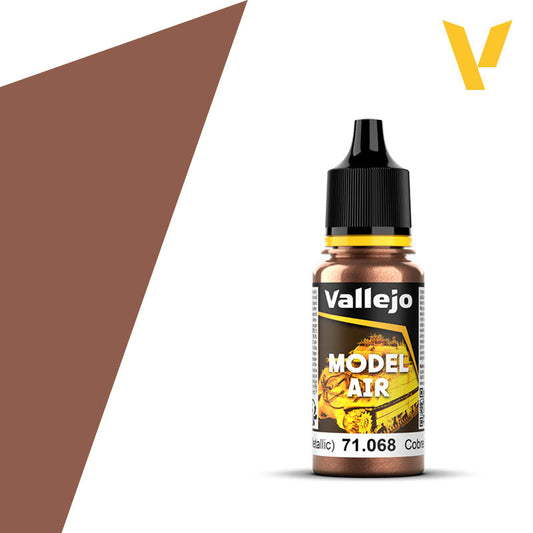 Vallejo Model Air Color 17ml Copper (Metallic)
