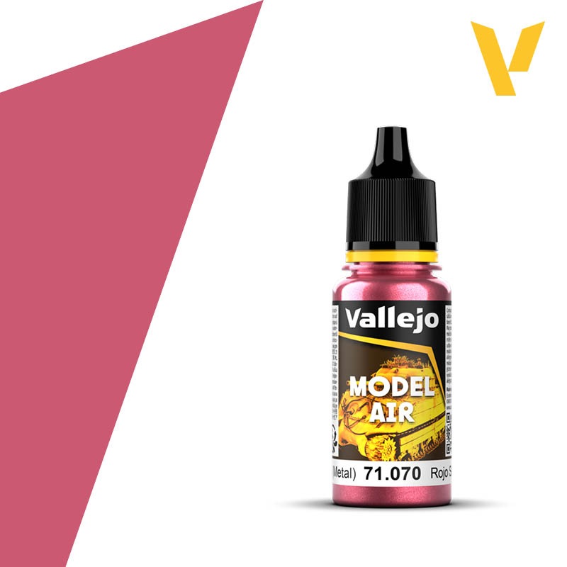 Vallejo Model Air Color 17ml Signal Red (Metallic)