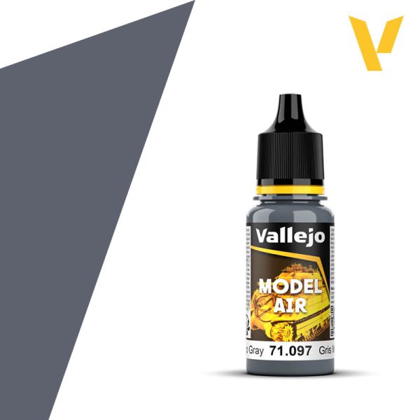 Vallejo Model Air Color 17ml Medium Gunship Gray