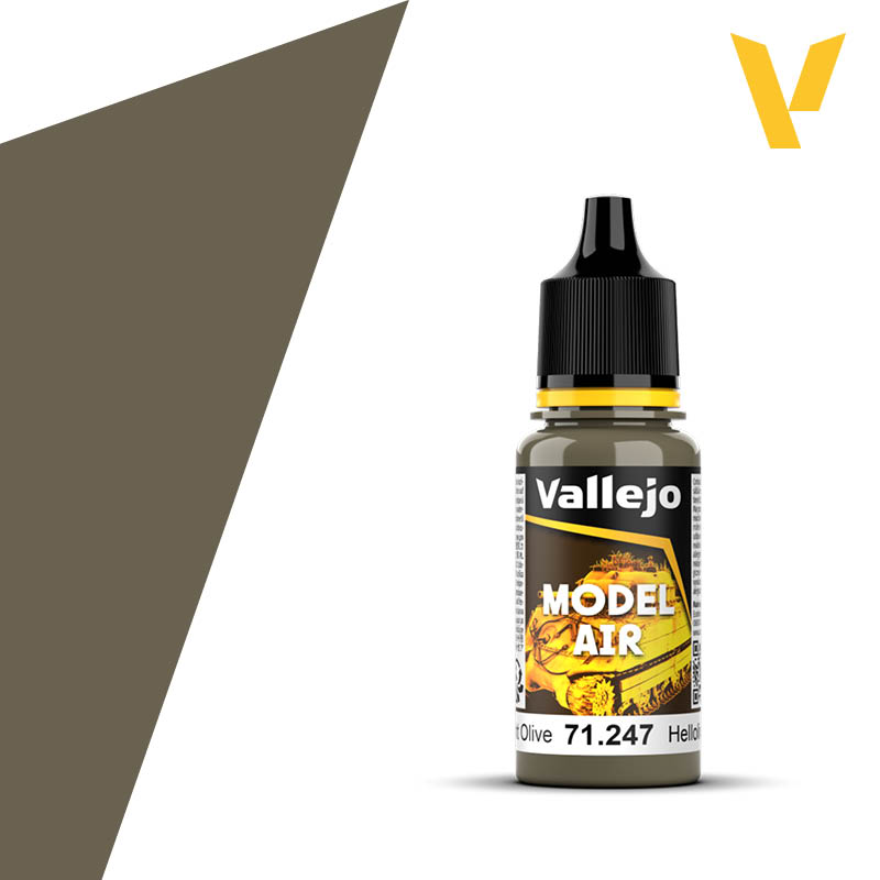 Vallejo Model Air Color 17ml Light Olive