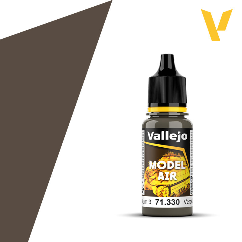 Vallejo Model Air Color 17ml Khaki Green Num.3