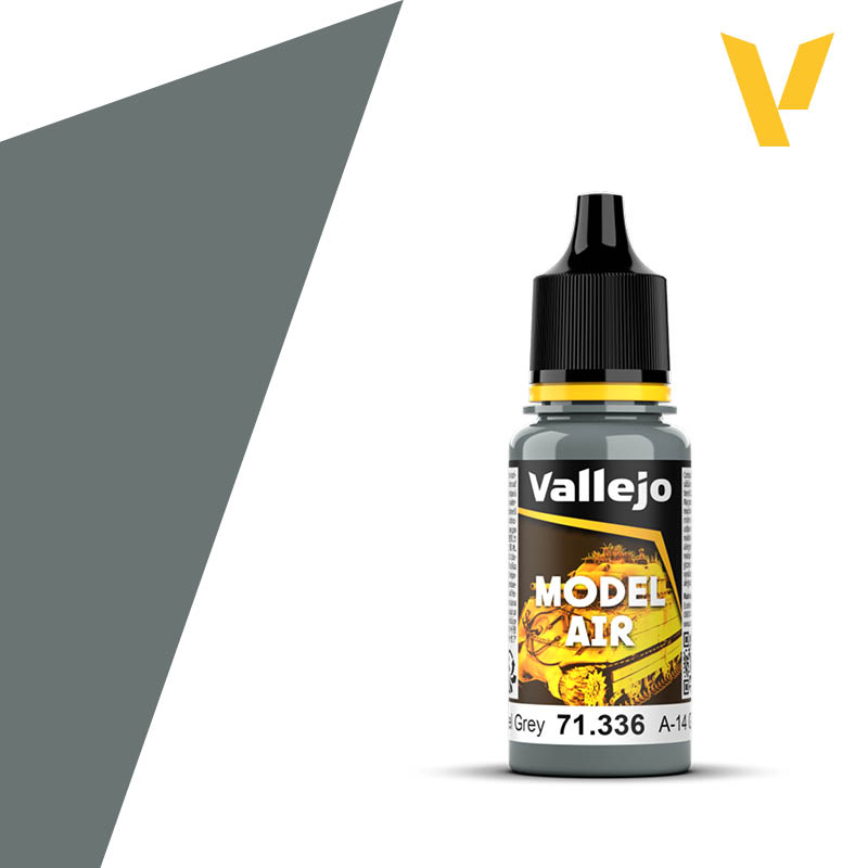 Vallejo Model Air Color 17ml A-14 Steel Grey