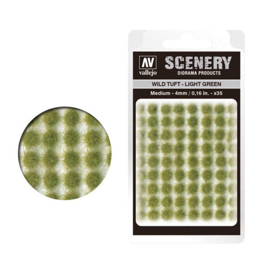 Vallejo Wild Tuft Light Green Medium 4mm (35)
