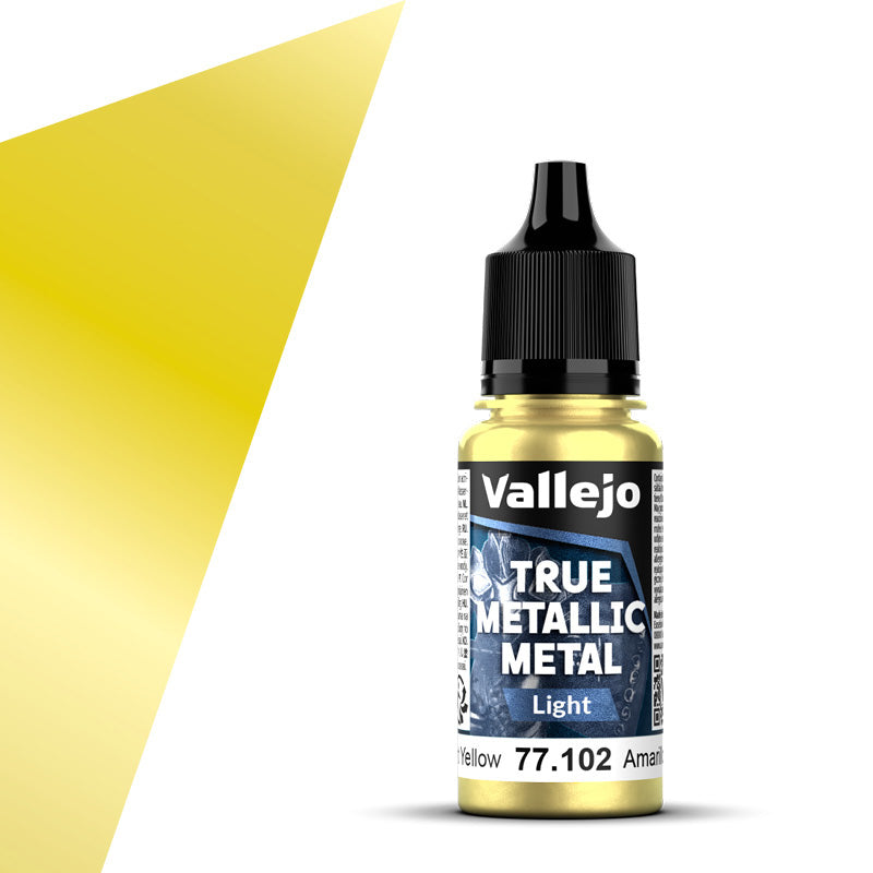 Vallejo True Metallic Metal Light 18ml Radiant Yellow