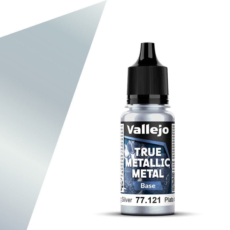 Vallejo True Metallic Metal Base 18ml Sterling Silver