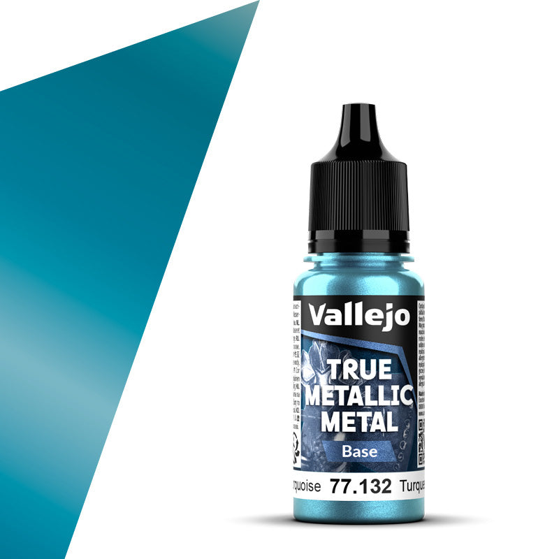 Vallejo True Metallic Metal Base 18ml Hydra Turquoise