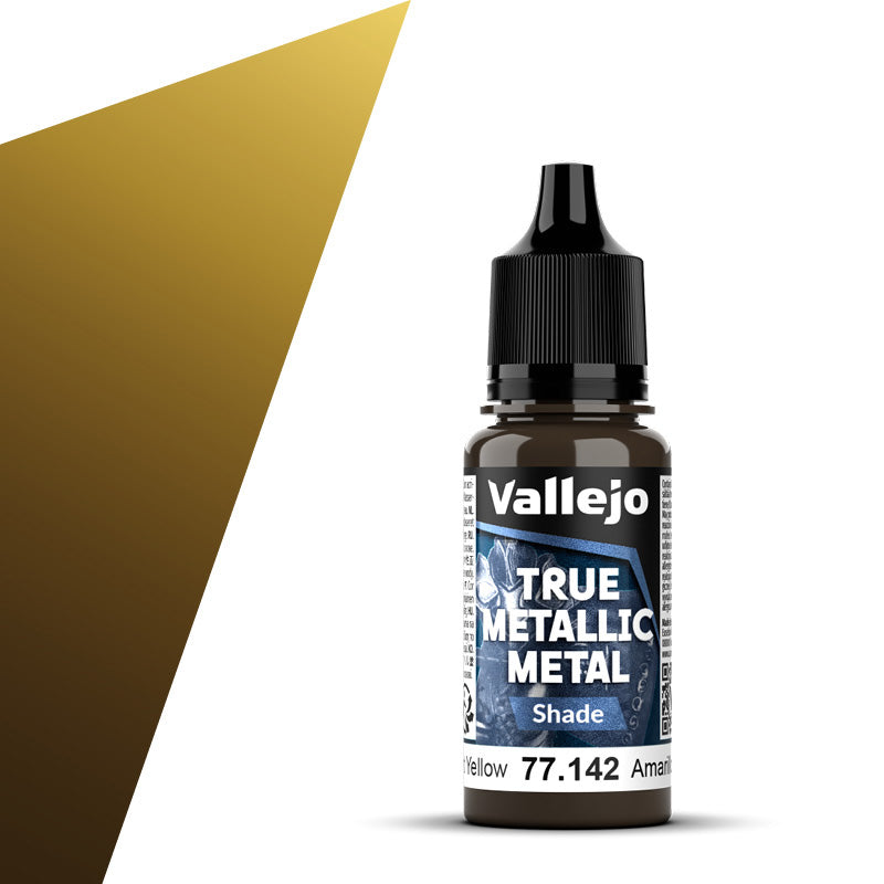 Vallejo True Metallic Metal Shade 18ml Radiant Yellow