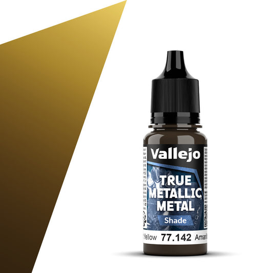 Vallejo True Metallic Metal Shade 18ml Radiant Yellow