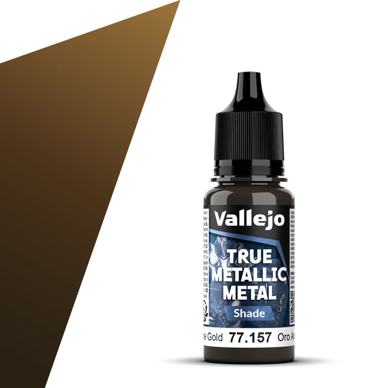 Vallejo True Metallic Metal Shade 18ml Arcane Gold