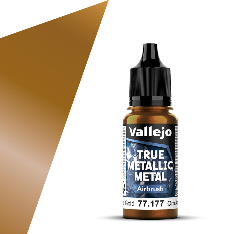 Vallejo True Metallic Metal Airbrush 18ml Arcane Gold