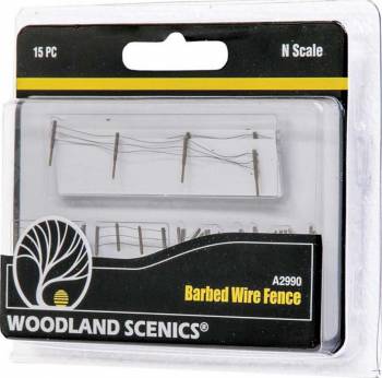 WOODLAND SCENICS Barbed Wire Fence - N Scale