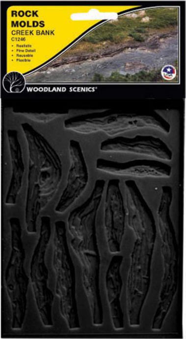 WOODLAND SCENICS Rock Mold Creek Bed Rocks