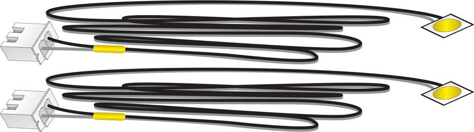 WOODLAND SCENICS Stick-On LED Lights Yellow