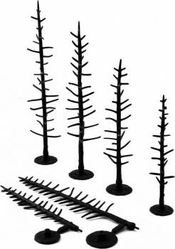 WOODLAND SCENICS Pine Tree Armatures 2-1/2"-4" (70)