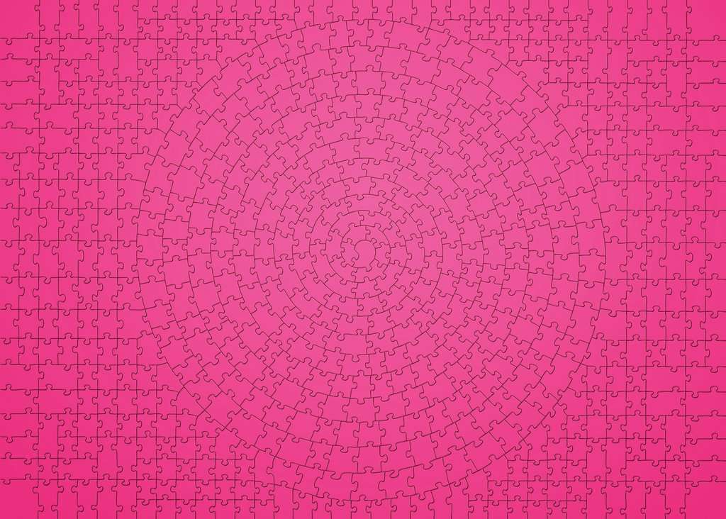 RAVENSBURGER 654PC - KRYPT SERIES: KRYPT PINK