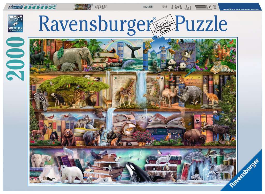 RAVENSBURGER 2000PC - AIMEE STEWART: WILD KINGDOM SHELVES