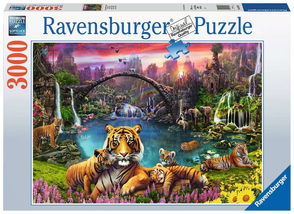 RAVENSBURGER 3000PC - TIGERS IN PARADISE