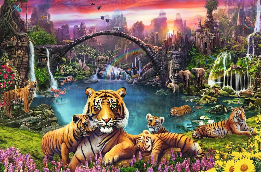 RAVENSBURGER 3000PC - TIGERS IN PARADISE