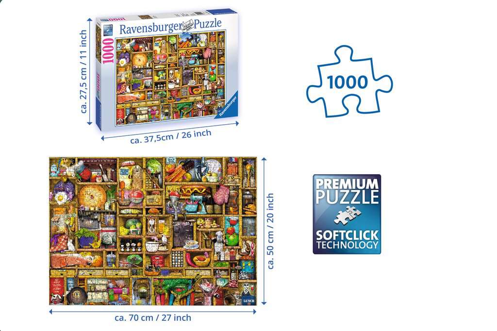 RAVENSBURGER 1000PC - KITCHEN CUPBOARD