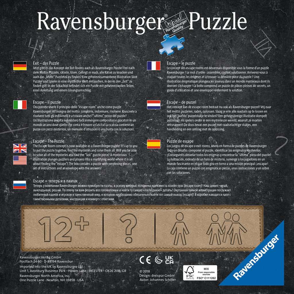 RAVENSBURGER 759PC - ESCAPE SERIES: THE OBSERVATORY